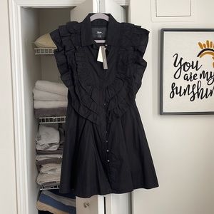 Anthropologie Black Mini Dress